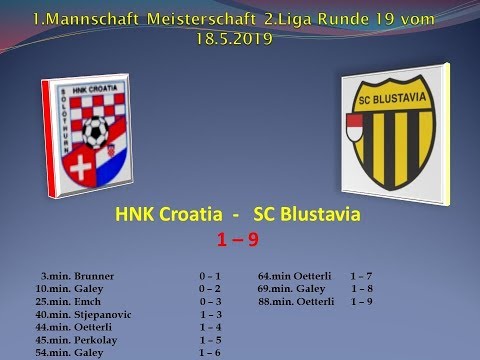 1.Mannschaft Meisterschaft 2.Liga HNK Croatia  -  SC Blustavia