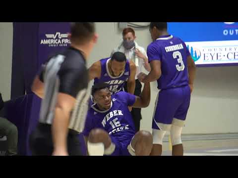 Weber State men's basketball win over Adams State - 11/25/20