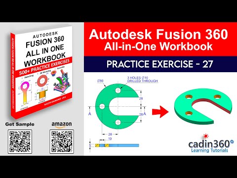 Fusion 360 Tutorial for Beginners – Exercise #27 | 3D Modeling from 2D Drawing - Day 27