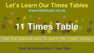 Kidzone - Let&#39;s Learn Our Times Tables - 11 Times Table