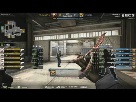 CSGO   Fnatic dennis INSANE AWP ACE vs Virtus Pro 1
