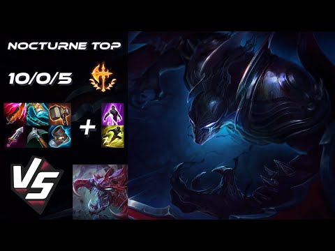 TOP Nocturne vs Cho'Gath - NA Grandmaster Patch 25.S1.2