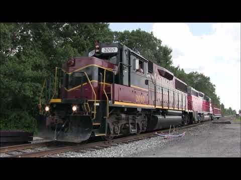 Mass Coastal MC-4 with cable train car - New Bedford Line - Summer 2021