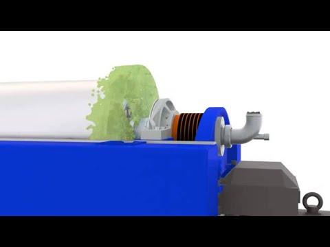 Animation | Alfa Laval 2-phase SIGMA decanter centrifuge for olive oil production