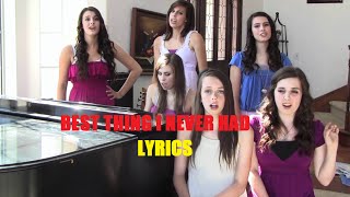 Cover by Cimorelli! - Best Thing I Never Had