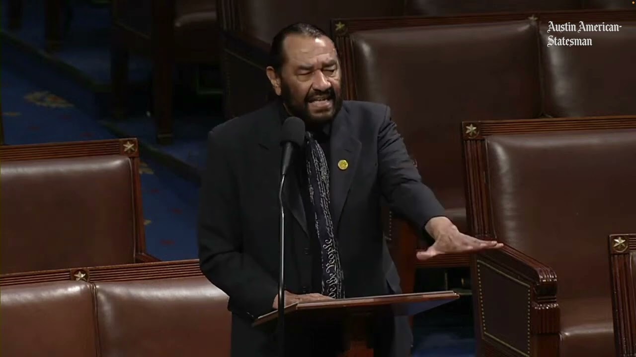 Al Green on censure, being removed during speech by Donald Trump, Elon Musk and Medicaid