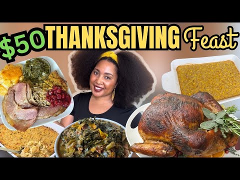 $50 Soul Food Thanksgiving FEAST! A Huge Spread on a Budget 🦃