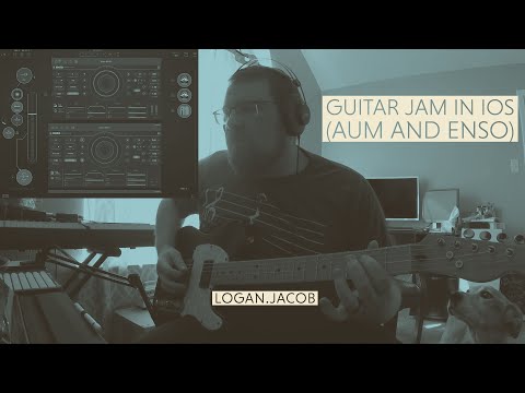 Guitar Jam with iPad Pro (AUM, Enso, Magellan 2, Ruismaker, BLEASS Reverb, Kosonaut, Particles)