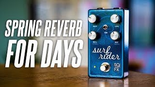 Video thumbnail for Tons of beautiful spring reverb tones: SolidGoldFX Surf Rider IV (mk 4) by Sasha Ivantic