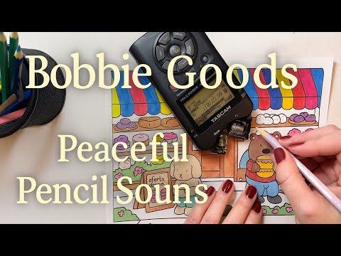 Coloring Bobbie Goods in Silence | Soft Sounds, Coffee & Cozy Night ASMR (No Talking)