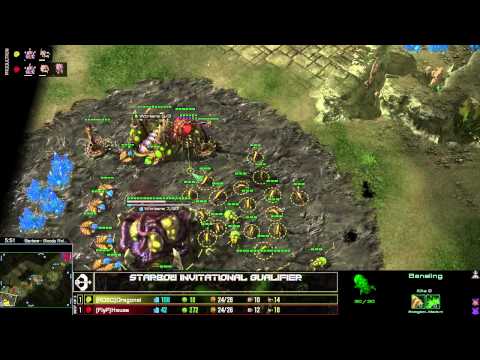 Dragonei (z) Vs Heusa (z) - game 3 - Starbow invitational qulaifier