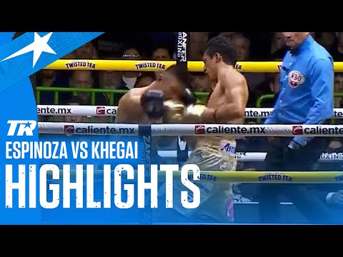 Rafael Espinoza vs Arnold Khegai | Corner Stoppage Win & Fight Highlights