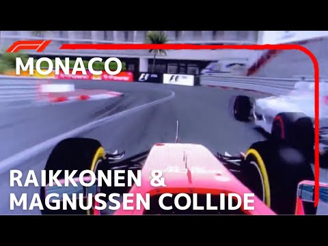 Raikkonen and Magnussen's Crazy Collision | 2014 Game Recreation Monaco Grand Prix