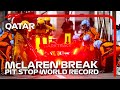 NEW PIT STOP WORLD RECORD! McLaren Service Lando Norris in 1.80s | 2023 Qatar Grand Prix | DHL