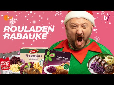 Festlicher Fake: Sebastian entrollt den Fertig-Rouladen Trick