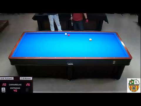 LLIGA CATALANA 3 BANDES 3ª.DIV  -   S.B.FOMENT   vs   C.B. BLANES