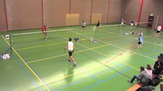 preview picture of video 'Castellum Badminton Toernooi HE Maarten'