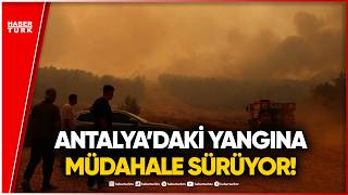 CANLI HABER - Antalya'da Ormanlık Alandaki Yangına Müdahale Sürüyor!