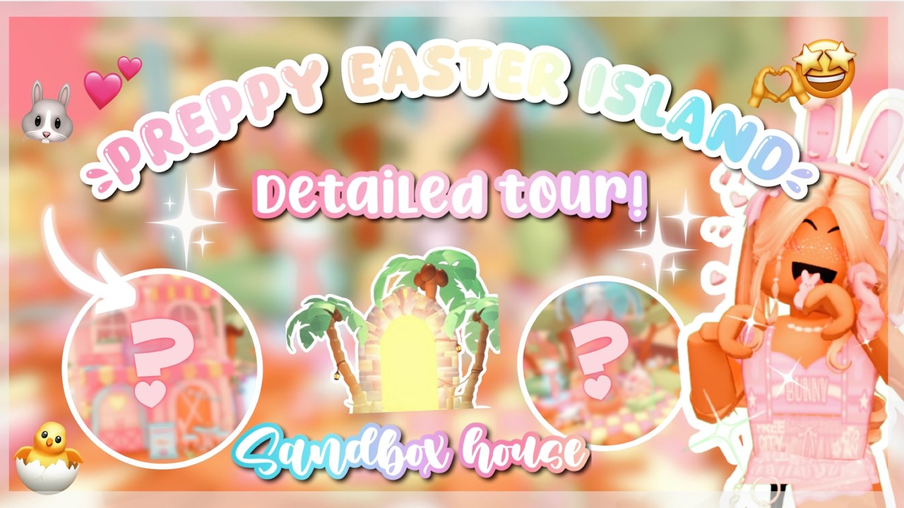 ★🐣 💐PREPPY EASTER SANDBOX ISLAND TOUR!! 🤩 | Roblox Adopt me!