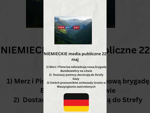 Niemieckie media publiczne 22 maja