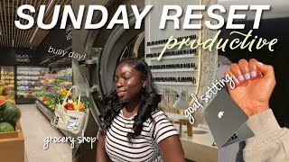 Sunday Reset Routine 🌸  | Fresh nails, Grocery Haul, Goal Setting & Spring Prep!