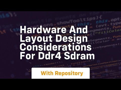 hardware and layout design considerations for ddr4 sdram