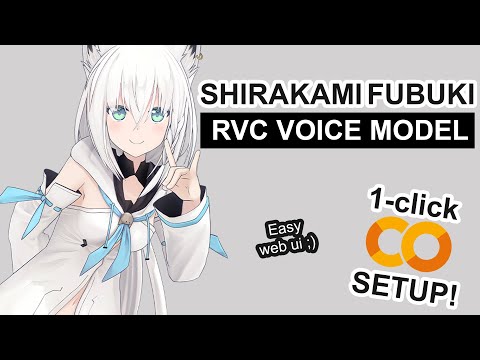 Shirakami Fubuki AI Voice Model - RVC 1-CLICK Google Colab Setup