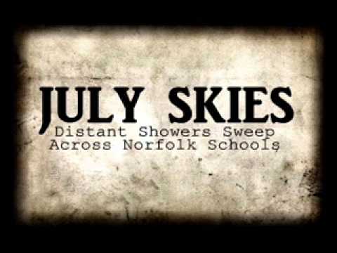 July Skies - Distant Showers Sweep Across Norfolk Schools
