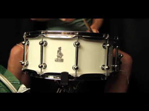 Brady Jarrah Ply 14x6.5" Piano White Gloss Snare Drum