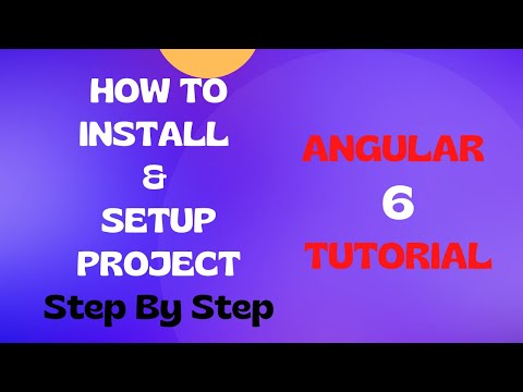 1 Angular 6 Project Setup Setting Up Project With Angular Cli