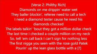 Philthy Rich &quot;Water Leak&quot; Feat. Lil Uzi Vert, Offset &amp; Sauce Walka LYRICS