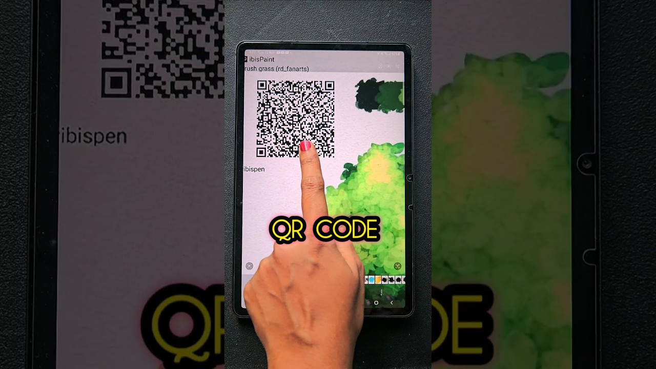How to get IBIS paint brushes with QR CODE #shorts #ibispainting #qrcode #freebrush #downloadbrush
