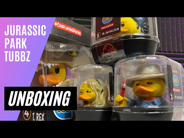Vídeo relacionado con TUBBZ Caja Edición: Jurassic World - Dr Ellie Sattler Figura Coleccionable de Pato de Goma Disfrazado