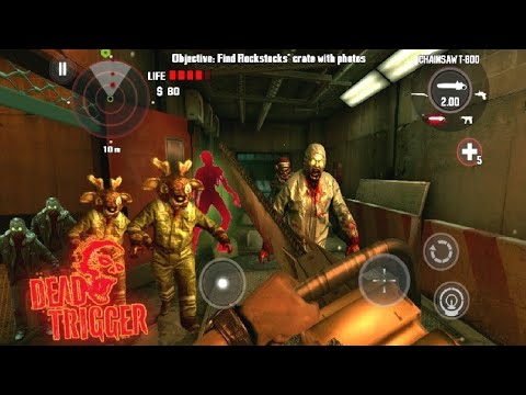 Dead Trigger (Chainsaw T-800) Gameplay Video