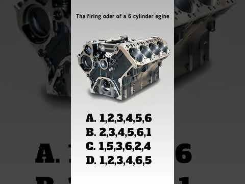 The firing oder of a 6 cylinder engine