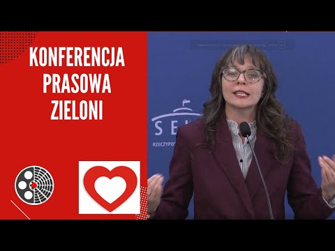 Klaudia Jachira: Konferencja prasowa Zieloni