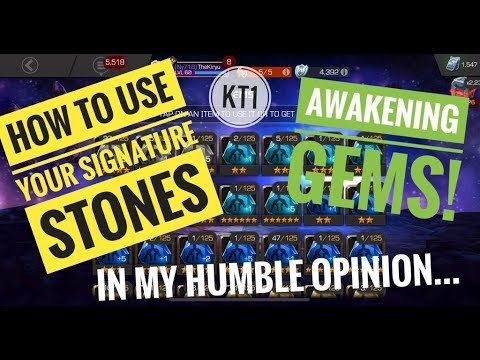 How To Best Distribute Your Signature Stones And Awakening Gems!