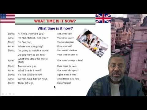 Conversação  básica de inglês #4: Que horas são?