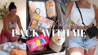 NASHVILLE PACK WITH ME: CUTE OUTFITS & MY PACKING ESSENTIALS & TIPS/TRICKS OF TRAVELING