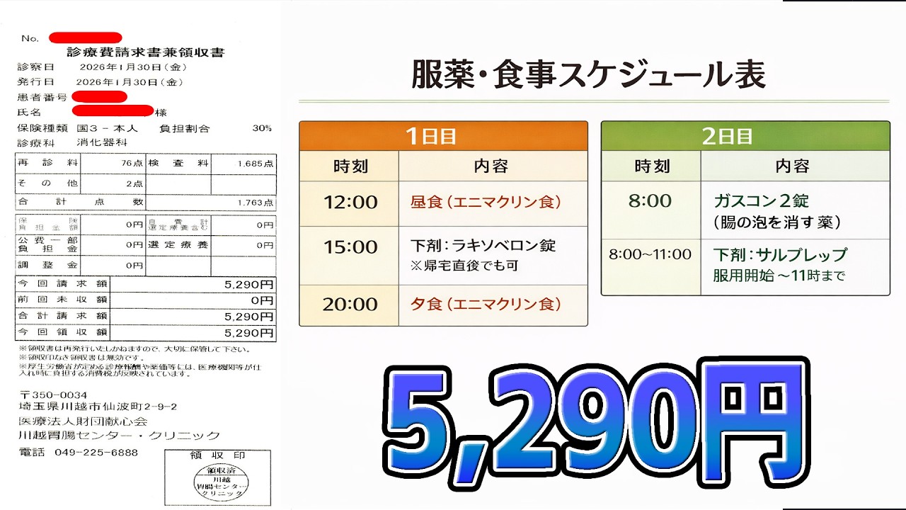 【安い・楽】大腸カメラ（内視鏡検査）の費用と流れ