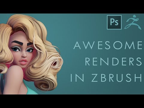 Awesome Renders in Zbrush and Photoshop - 60 Second Tutorial
