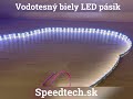 LED pásik vodotesný 12V - 30x3SMD LED biely (100cm) - Video Youtube