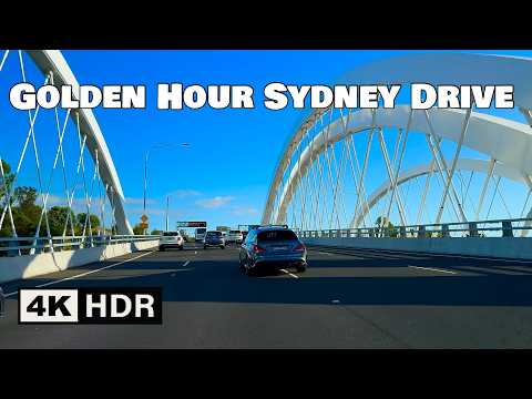Golden Down ￼ Suburban Escape 🌅 Sydney Drive 4K HDR 60FPS POV – Bankstown → Barden Ridge → Tempe