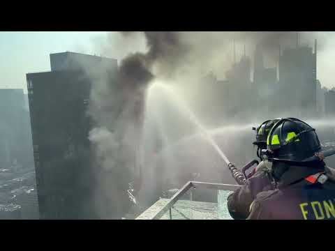 NYC Crane Fire & Collapse