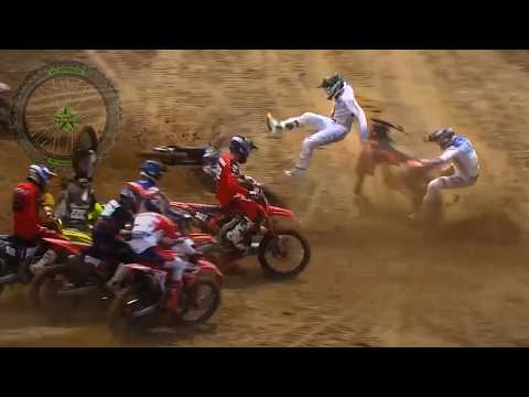 "Taken out by his own bike." | Crashes