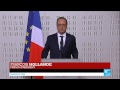 FRANCE - President Francois Hollande delivers a.