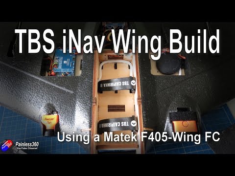 TBS Caipirinha II iNav wing build using Matek F405-Wing flight controller