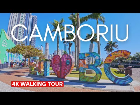 【4K】Balneario Camboriu (South to North) | Walking Tour | Sunny Day | Brazil 2024