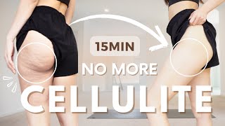15min Cellulite workout (Burn Thighs + Hips Fat, Tighten Skin) BEST Thigh & Glute Burn (100% Result)