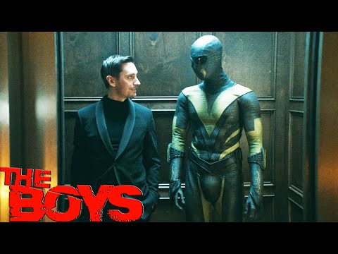 Hughie follows Tek Knight into The TEK CAVE The Boys Season 4 Episode 6